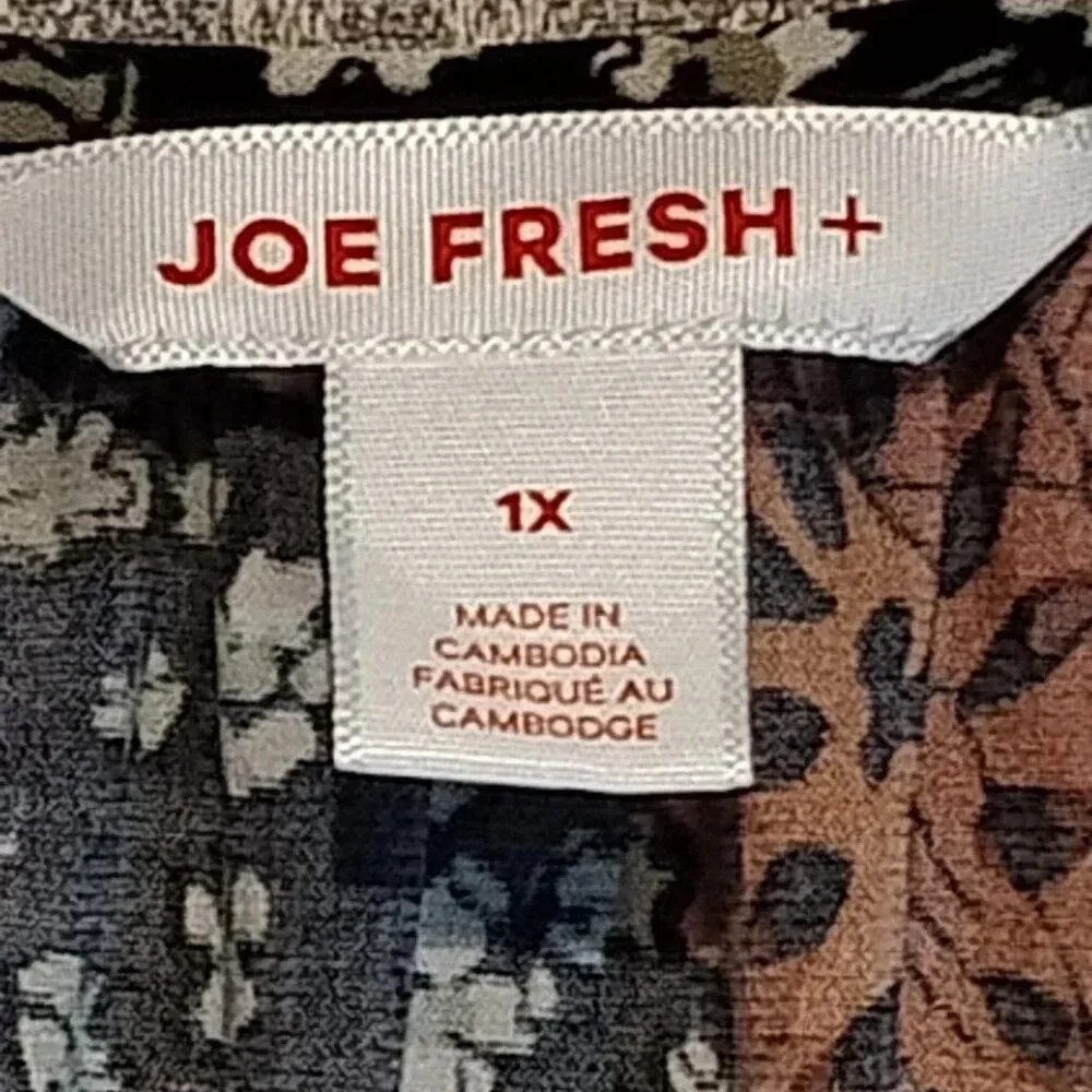 Joe Fresh NWOT Women's 2 Piece Long Cut Out Sleeve V Neck Blouse & Maxi Skirt XL - Picture 4 of 16